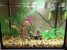 Castle-Tower-Ornaments Decoration Aquarium-Accessories Fish-Tank