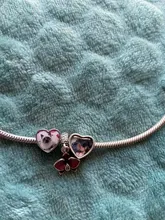 Jewelry Necklace Bracelet Photo Charms Paw-Print Custom ELESHE 925-Sterling-Silver Pandora