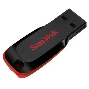 

Sandisk Usb memory 64Gb Cruzer Blade Usb 2.0 black, red computer Pendrive