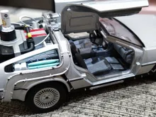 Car Welly Alloy-Model Metal-Toy Gift-Collection Back-To-The-Future-Time-Machine Delorean