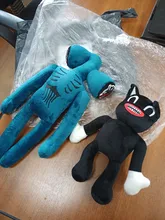 Muñeca de felpa de cabeza de sirena de Anime, juguete de gato escalofriante de dibujos animados suave, regalos de cumpleaños, nueva gran oferta