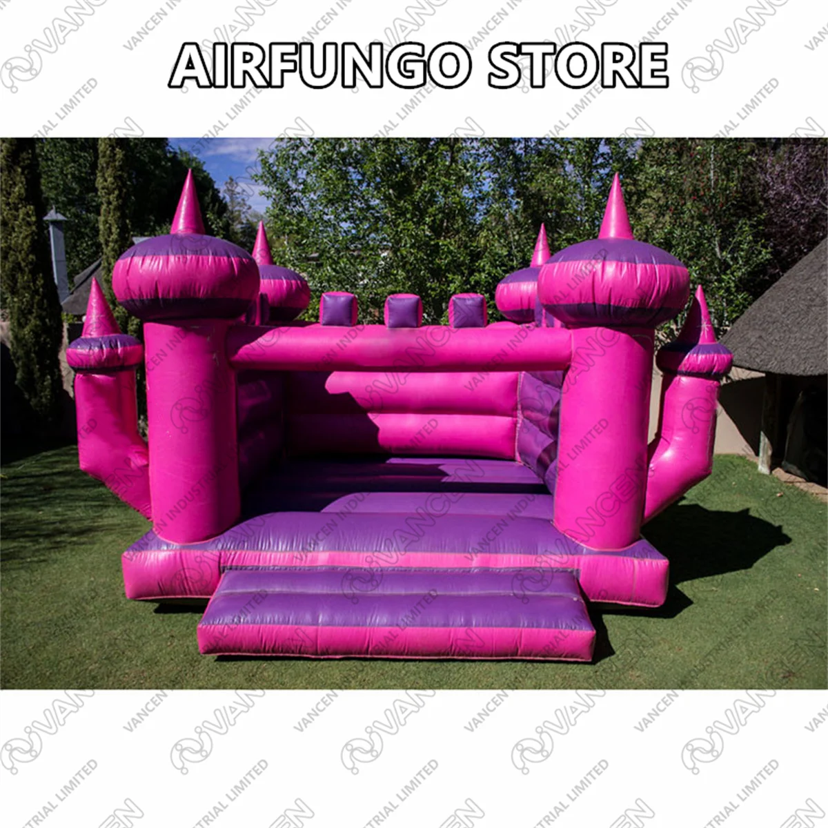 Moonwalk Jumper Bouncer Bouncy Jump Castle Inflatable Commercial Bounce House For Kid Party Combo With Water Slide PVC Moon Air