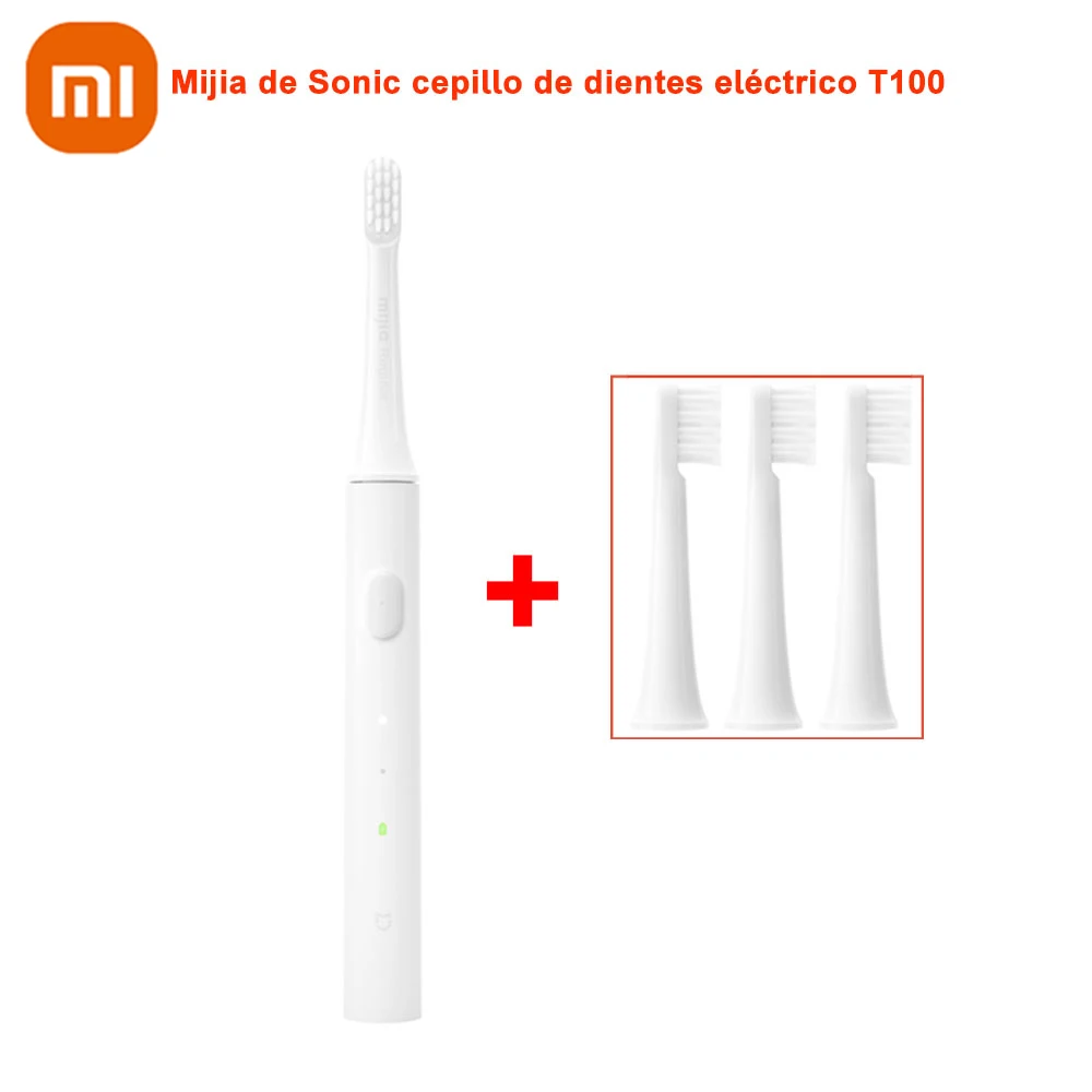 Xiaomi-cepillo de dientes eléctrico Mijia T100, recargable por USB, IPX7 resistente al agua, 30 días de batería, vibración de alta frecuencia