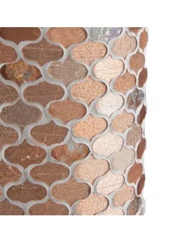 

VASE MOSAIC PINK CRYSTAL DECORATION 12,40X12,40X25 CM