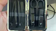 Juego de cortaúñas de acero inoxidable, tijeras profesionales, herramientas para uñas, recortador, aseo, manicura, 8 Uds.