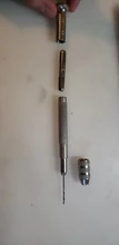 Mini taladro manual de aluminio de alta calidad con mandril sin llave + 10 Uds., broca helicoidal, herramientas rotativas de perforación para carpintería #279519