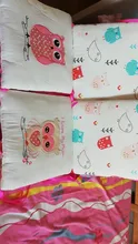 6 unids/set bebé búho de dibujos animados bebé Protector de cuna de bebé de los niños de algodón cuna guardería parachoques cama de bebé Anti-colisión de parachoques