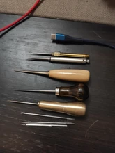 Punzón de costura de cuero, herramientas profesionales, punzón de posicionamiento, punzones de cuero, herramientas de artesanía de cuero para manualidades