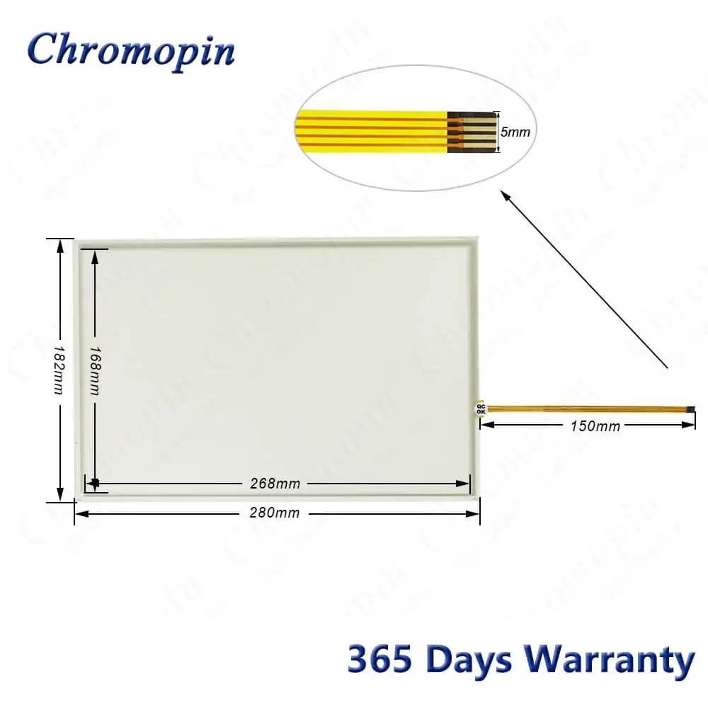 Painel de Touch Screen Digitalizador de Vidro para 6av2 Tp1200 Confortável com Película Protetora de Alta Qualidade - Imagem 4