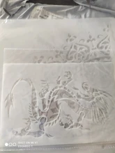 Plantilla para pintura libro de recortes colorear plantilla decorativa para álbum en relieve, Mandala redondo, geometría, manualidades, 15x15cm, paquete de 9 unidades