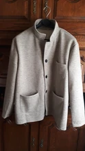 Chaqueta de Color sólido para hombre, Chaqueta de punto informal con botones, chaqueta deportiva informal, de bombardero, para primavera y otoño, 2020
