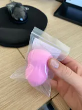 Puff cosmético en polvo para mujer, base de maquillaje esponja, belleza para maquillaje, herramientas y accesorios, forma de gota de agua, 1 ud.