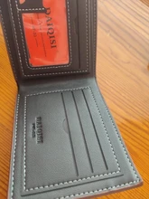 Billetera de cuero de negocios para Hombre, Billetera de marca de lujo, monedero delgado para Hombre, Billetera delgada para tarjetas de crédito, Portafoglio