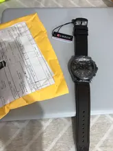 CURREN – reloj de pulsera deportivo para hombre, a prueba de agua, de cuarzo, militar, de cuero genuino, masculino