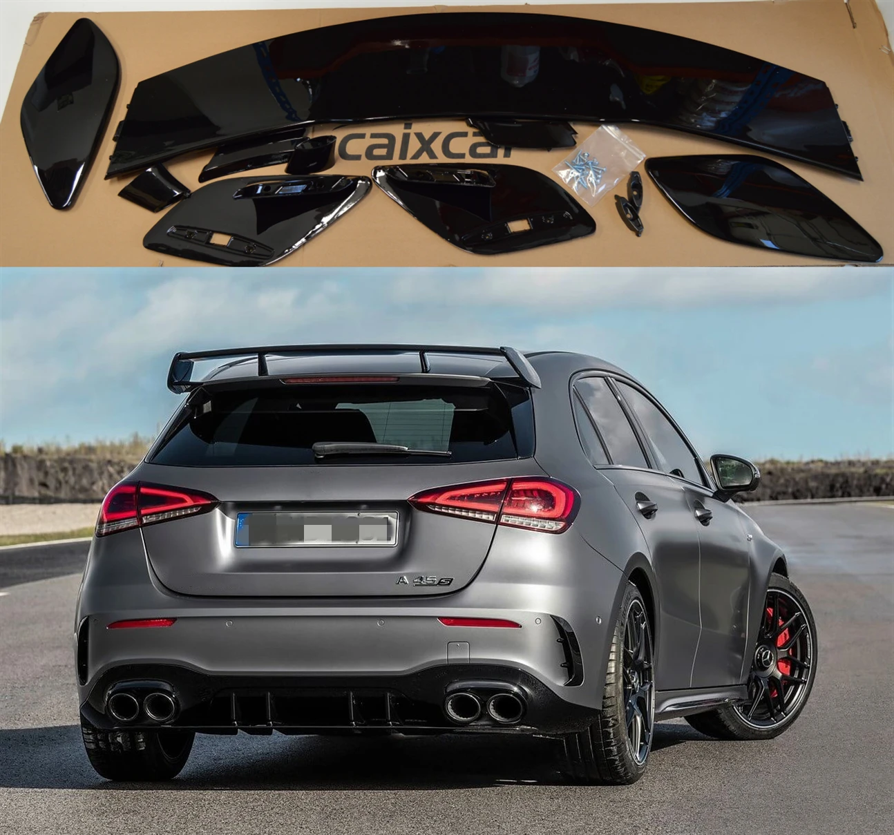 Alettone Classe A W177 Fastback Dal 2018 Nero Lucido Spoiler W177 Fastback