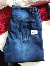 Pantalones vaqueros elásticos para hombre, Vaqueros ajustados de cintura, pantalones con diseño rasgado, color azul, 2020