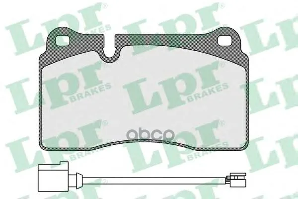 Колодки Тормозные Volkswagen Touareg 02- Передние( 2датч.) Lpr 05p1376b Lpr арт. 05P1376B