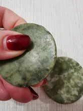 Pegamento para extensión de pestañas, 1 unidad, piedra de Jade redonda, soporte adhesivo, almohadilla de pegamento para pestañas, paleta, herramienta de maquillaje