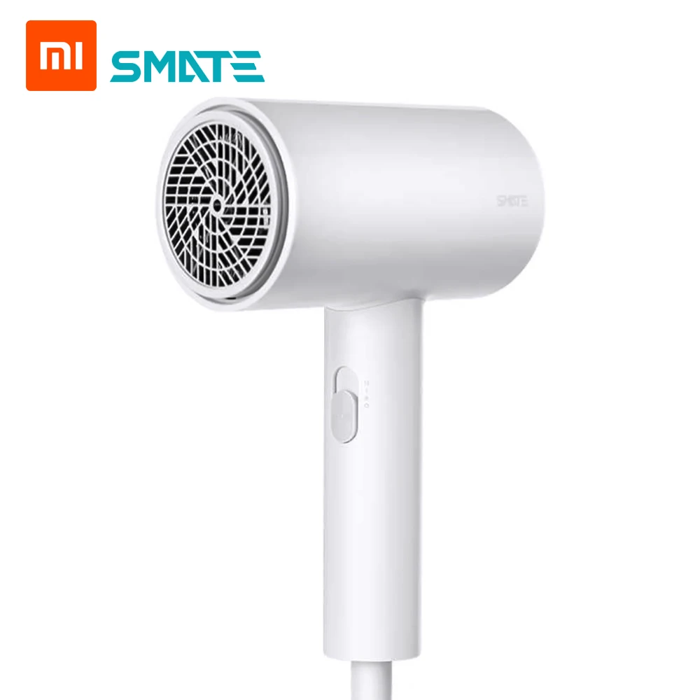 Xiaomi Smate фен 1800 Вт фен 3 шестерни отрицательные ионы двухслойный воздухозаборник сетка перегрев быстросохнущие инструменты для волос 220 В - Цвет: Шоколад