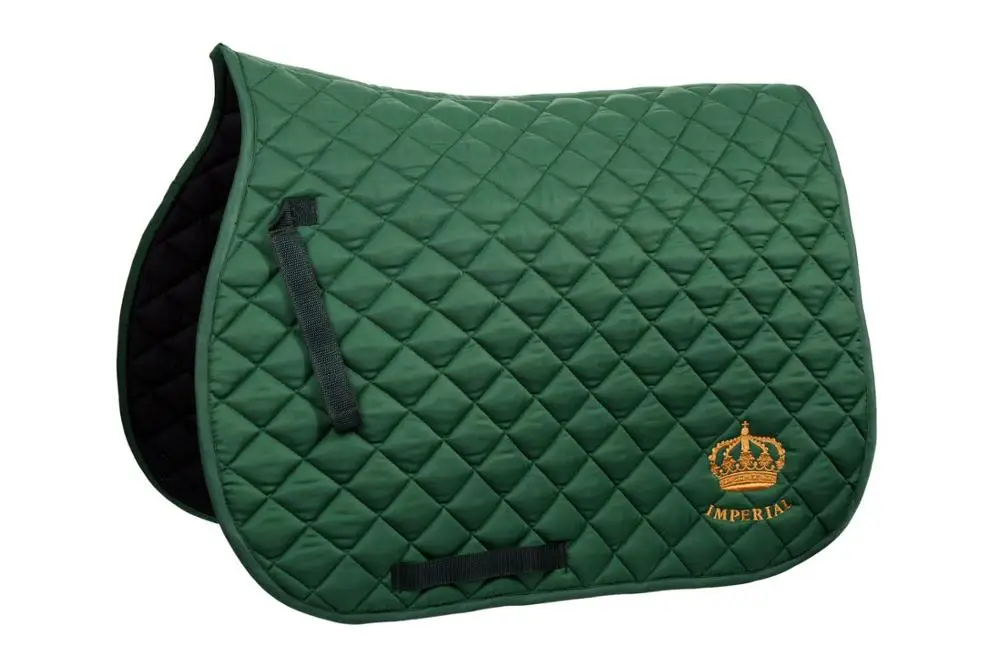 Седельная подушка для лошади, амортизирующая Высококачественная стеганая - Цвет: Зеленый