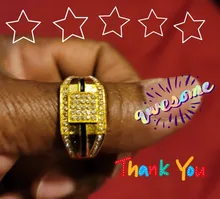 Rayas negras con incrustaciones de zirconia para hombre, colores dorados, estilo Punk, boda, fiesta, Anillos Masculinos, regalo de joyería