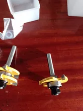 LAVIE 2 pcs 8mm Shank Tongue & Groove Joint Assemble Router Bits T-Slot Milling Cutter