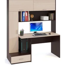 Computer desk FALCON КСТ-17 Wenge/Bleached oak