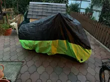 Cubierta universal de la motocicleta al aire libre UV Protector de la VESPA todas las estaciones impermeable de la bici de la lluvia cubierta a prueba de polvo M L XL 2XL 3XL 4XL 190T