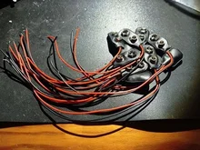 10pcs 9V Battery Clips 15cm Black Red Cable Connection Connector Buckle