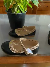 Bekamille-Sandalias de cuero con remaches para niñas, zapatillas de ocio, zapatos de baile de princesa, novedad de 2021