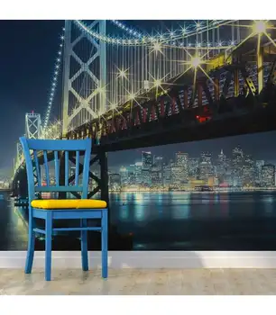 

Photo Mural-Bay Bridge at night