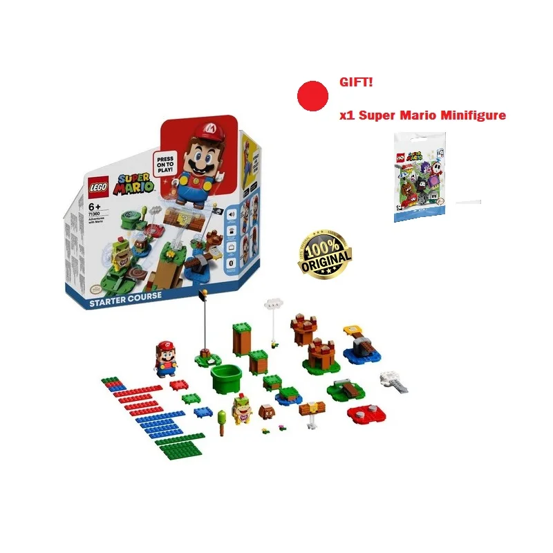 Original LEGO Super Mario Adventures with Starter Course 71360 Enhance Kids x231 Pieces Toy Gift for | Игрушки и хобби