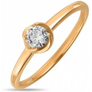 

Lucas gold ring with 1 red gold diamond