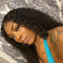 Beauty Forever-extensiones de cabello humano rizado malayo, 4x4, cierre libre/Medio/tres partes, 100%, Remy