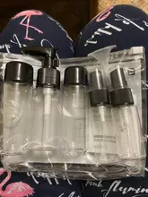 7 Uds Mini viaje maquillaje cosmética rostro crema bote botellas plástico transparente viaje accesorios vacío maquillaje contenedor botella