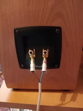 4 Uds chapados en oro Y en forma de Banana macho de Audio enchufes para altavoz tenedor con tornillo Spade conector de Cable para vinculante Post