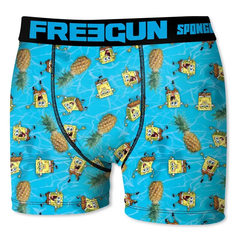 T180-1 Трусы-боксеры FREEGUN SPONGEBOB - Цвет: T180-1