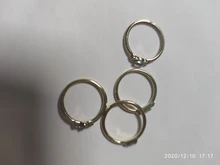 IPARAM-Conjunto de 4 anillos de circonita de cristal para mujer, juego de anillos de oro 2020, set de anillos de compromiso bohemios vintage para mujer, joyería para fiesta