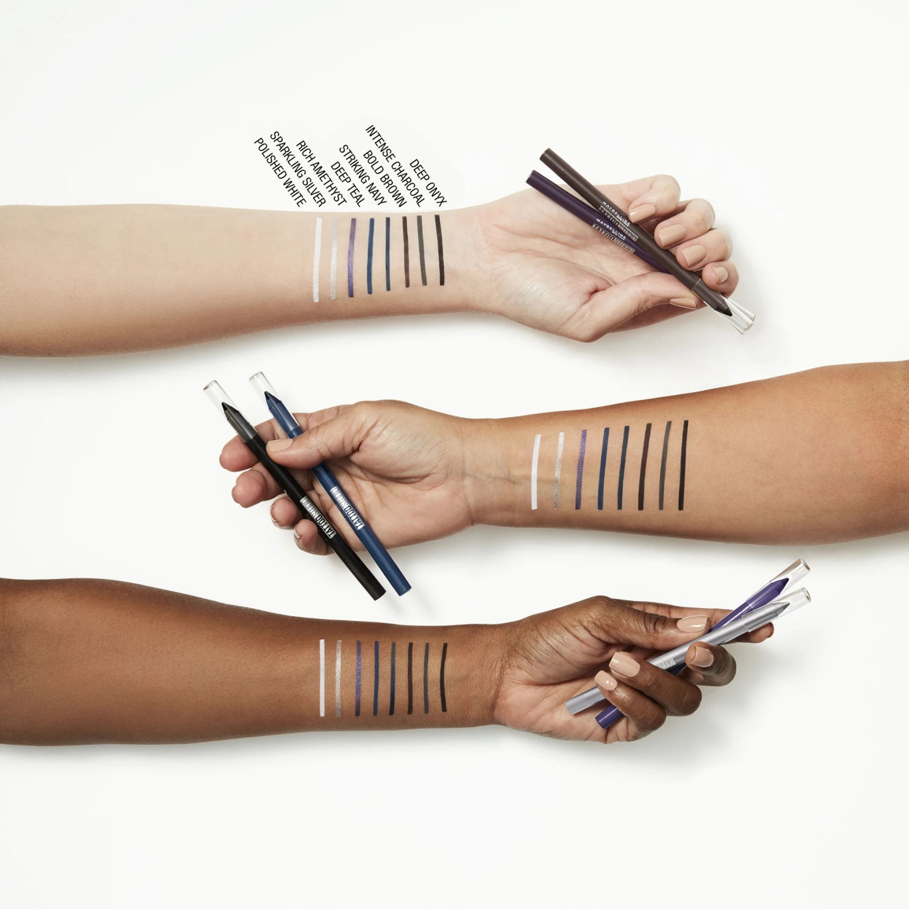 Maybelline New York Карандаш для глаз гелевый TATOO LINER интенсивный цвет 1.3 г|Тени век и