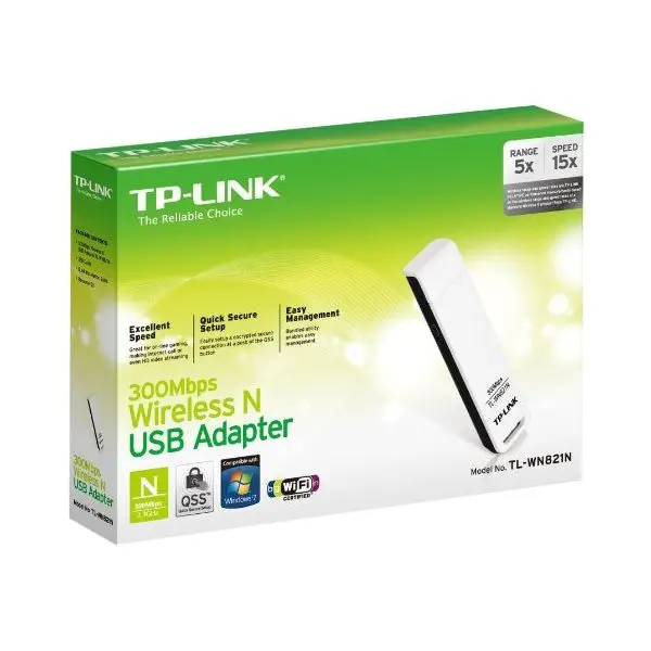 TP-LINK TL-WN821N адаптер USB 2,0 300N MIMO