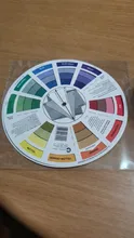 Tarjeta de papel colorido profesional, rueda de mezcla de colores de diseño de tres niveles, guía circular central redonda, gira tatuajes, pigmento de uñas, 12 Uds.