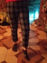 Plaid Pants Trousers Joggers Harajuku Women Streetwear Korean-Style Plus-Size Autumn