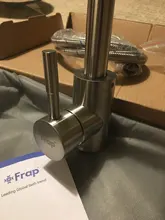 Frap de acero inoxidable grifo de cocina cepillado proceso giratoria cuenca de 360 grados de rotación agua caliente y fría mezcladoras grifo Y40107/8