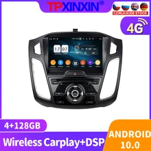 128GB Android 10 For Ford Focus 2015 - 2018 Car Radio Multimedia Video Recorder Player Navigation GPS Accessories Auto 2din DVD