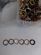 4/6/8/10mm 500/300/200/100 Uds. De anillos abiertos de Metal conectores de anillos partidos para fabricación de joyería DIY