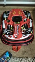 Mochila escolar 3D de EVA para niños y niñas, morral escolar de carreras, tridimensional, impermeable, con dibujos animados, 2019