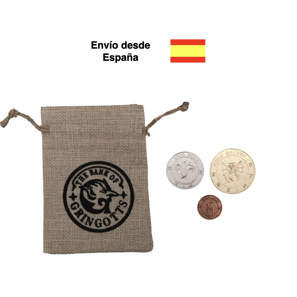 Gringotts Galeon Falce E Knut Magic Bank Mago Strega Callegon Diagon Coin Pack