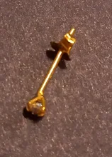 CANNER-Pendientes de plata de ley 925 auténtica para mujer, Mini Pendientes de tuerca de cuatro garras, Diamante de circonita, joyería Coreana de oro