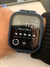 URVOI-funda completa para Apple Watch series 6 SE 5 4 3 2, carcasa de Marco duro de plástico mate para iWatch, protector de pantalla