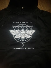 Sudadera con capucha de Devil winter para mujer, nueva oscura, punk, Vintage, Harajuku, informal, con estampado de dibujos animados, de talla grande, gótica, holgada